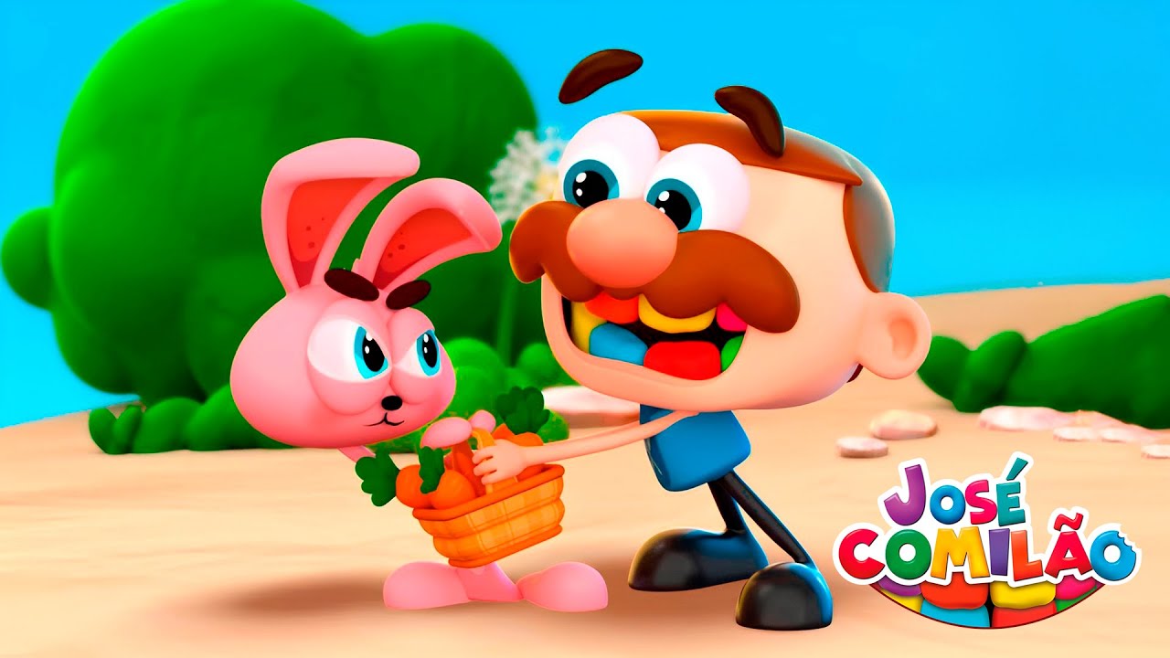 Desenho Infantil Totoy Jose Comilão e o Coelho historinha Gincana das ...
