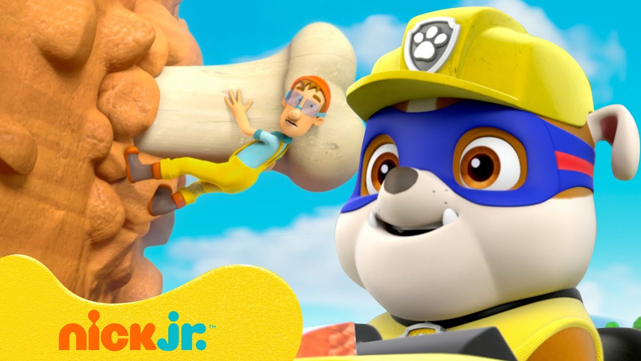 Patrulha Canina | Maiores e Melhores Resgates de Rubble, o Super-Herói ...