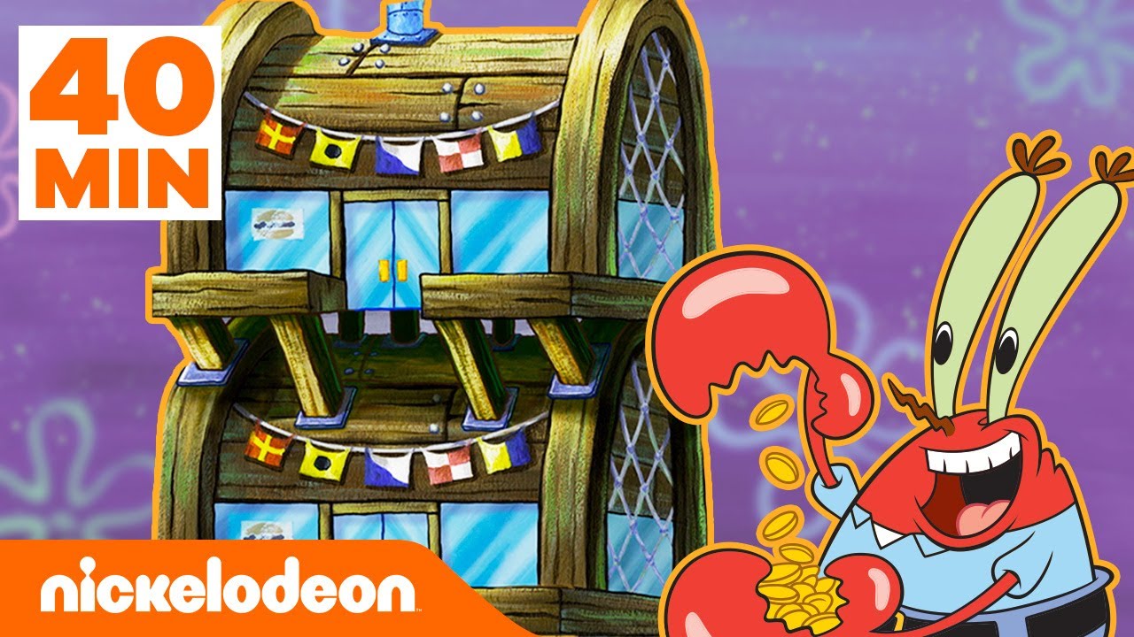 Bob Esponja | 40 MINUTOS do Siri Cascudo em reformas! | Nickelodeon em ...