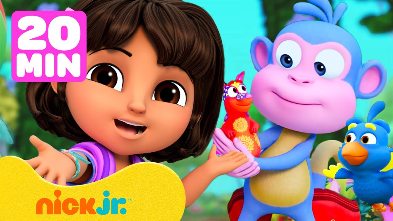 Dora | Os Resgates de Animais Mais Audaciosos com Dora! 🐥 | 20 Minutos ...