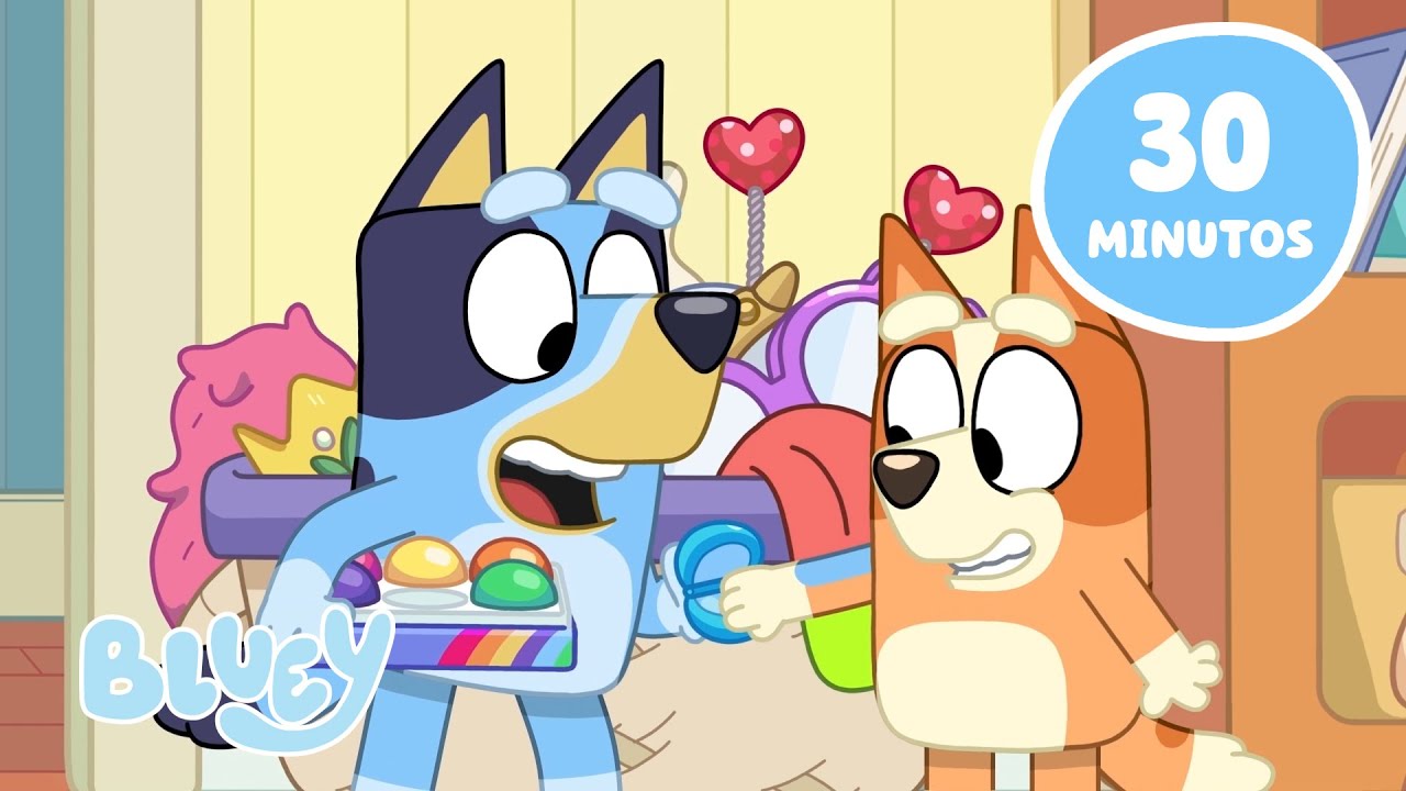 Jogando Jogos com Bluey e Bingo! 🧡 😮 💙 | Episódios Completos | Bluey ...