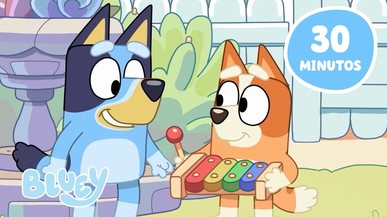 Bluey e Bingo Momentos de Irmãos 🧡 💙 | 30 MINUTOS | Bluey Português ...