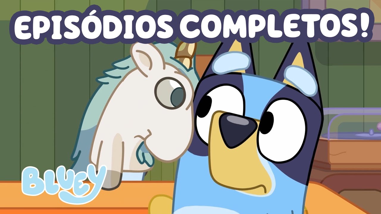 90 MINUTOS de EPISÓDIOS COMPLETOS das séries Bluey 1, 2 e 3! | Bluey ...