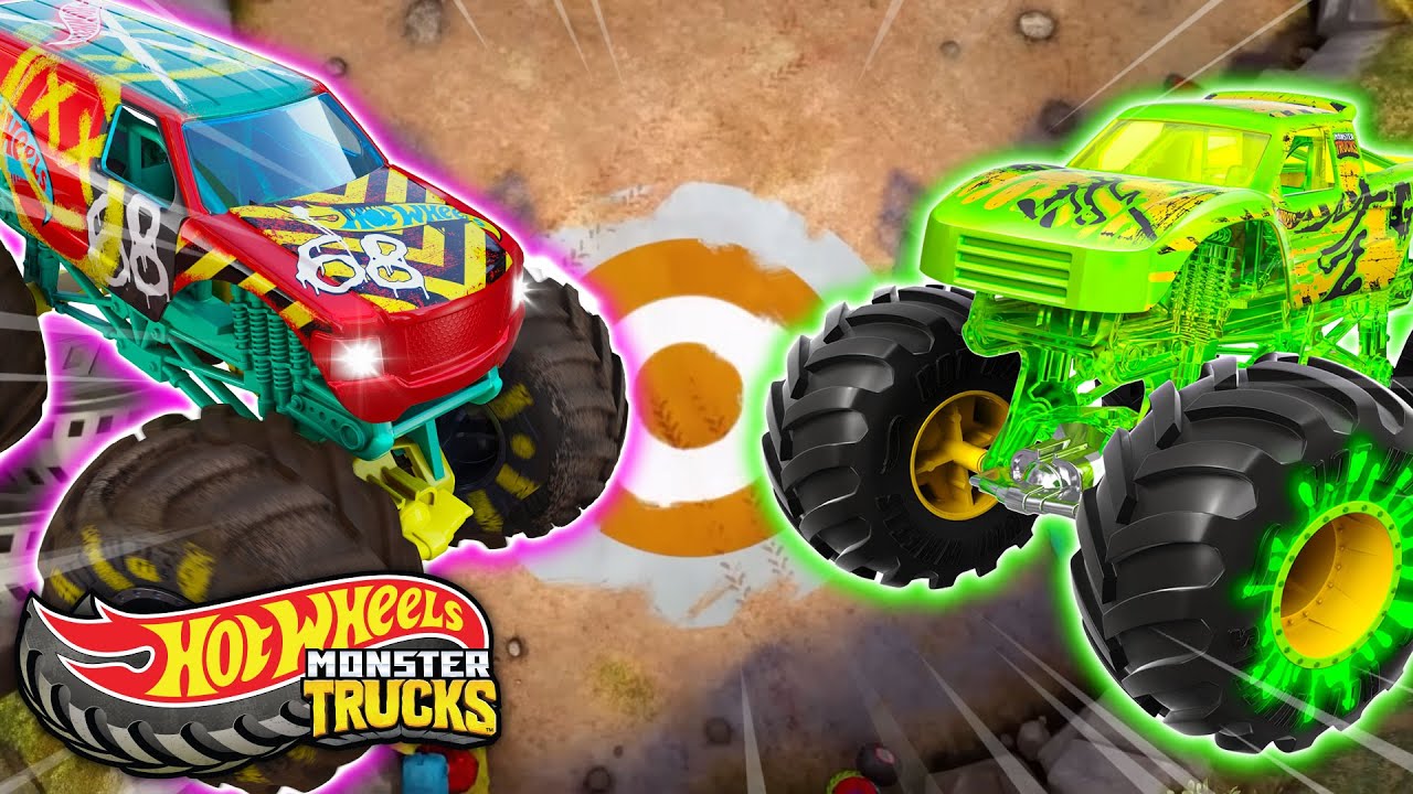 Monster Trucks Voando e Colidindo na Arena! | Hot Wheels | Desenhos e CIA